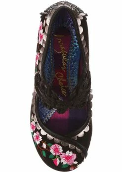 Irregular Choice Cherry Blossoming Pumps Black -Pretty Retro Sales irregular choice 4255 90A cherry blossoming blk 3 1024x1024