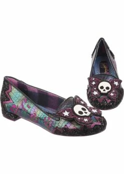 Irregular Choice Halloween Deadly Kiss Flats Black -Pretty Retro Sales irregular choice 4329 84A hal deadly kiss blk 0 1024x1024