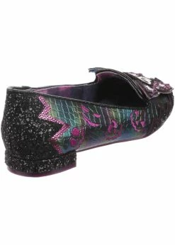 Irregular Choice Halloween Deadly Kiss Flats Black -Pretty Retro Sales irregular choice 4329 84A hal deadly kiss blk 3 1024x1024