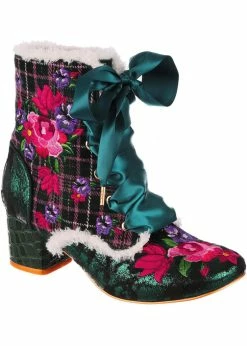 Irregular Choice Toasty Toes Boots Green