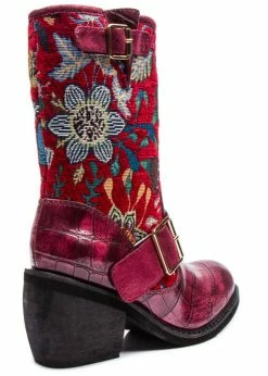Irregular Choice Great Escape Floral Boots Red -Pretty Retro Sales irregular choice 4349 5E great escape red 1 b614bce1 ce7a 412b a816 1a1b84b6f781 1024x1024