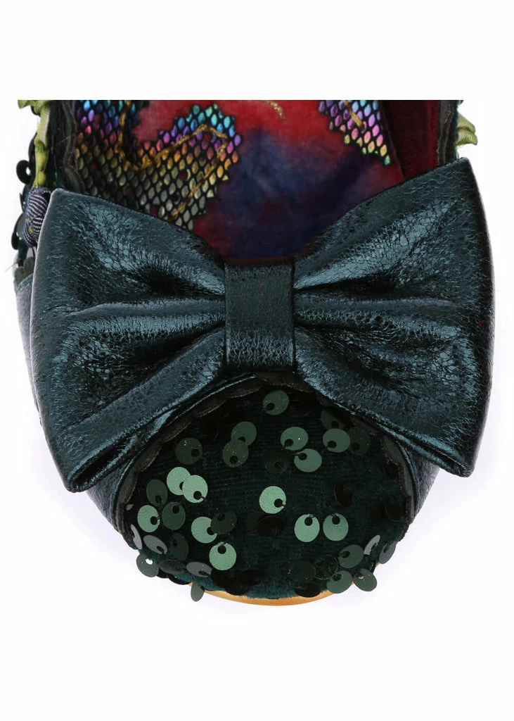 Irregular Choice Trellis Rose 50's Pumps Green 7 Irregular Choice Trellis Rose 50's Pumps Green - Image 5