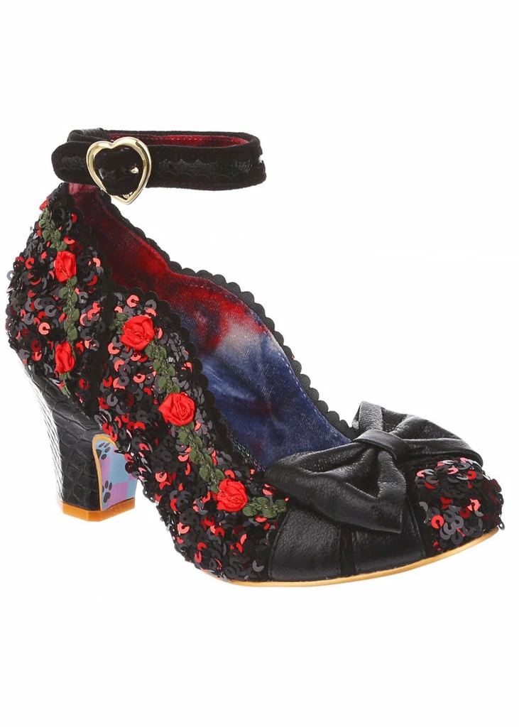 Irregular Choice Trellis Rose 50's Pumps Black 3 Irregular Choice Trellis Rose 50's Pumps Black