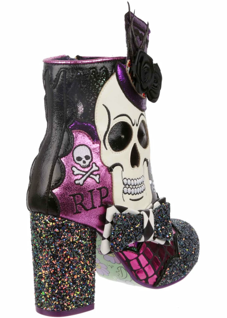 Irregular Choice Halloween Dance Of The Dead Boots Purple - Image 4