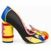 Irregular Choice Colour It In Chalk 60's Pumps Black
