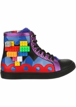 Irregular Choice Colourful Kingdom 80's Sneakers Black Purple -Pretty Retro Sales irregular choice 4515 13B colourful kingdom blk 3 609f93a6 106f 4564 9505 408e3a1e0957 1024x1024