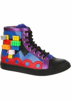 Irregular Choice Colourful Kingdom 80's Sneakers Black Purple