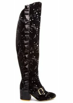 Irregular Choice Engarde Stars 70's Boots Black