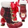 Irregular Choice Christmas Chimney Chum Boots Red