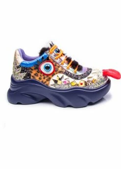 Irregular Choice Gaming Raver Quaver 80's Trainers Blue Green -Pretty Retro Sales irregular choice 4556 3 B raver quaver blue grn 1 1024x1024