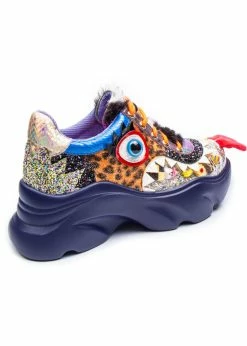 Irregular Choice Gaming Raver Quaver 80's Trainers Blue Green -Pretty Retro Sales irregular choice 4556 3 B raver quaver blue grn 2 1024x1024