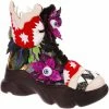 Irregular Choice Halloween Ghoulish Garden Sneakers Petrol Black