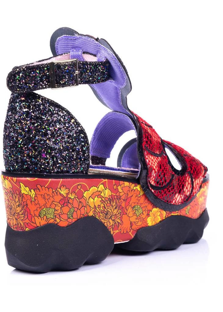 Irregular Choice Jellie Snake Plateau Sandals Red 6 Irregular Choice Jellie Snake Plateau Sandals Red - Image 4
