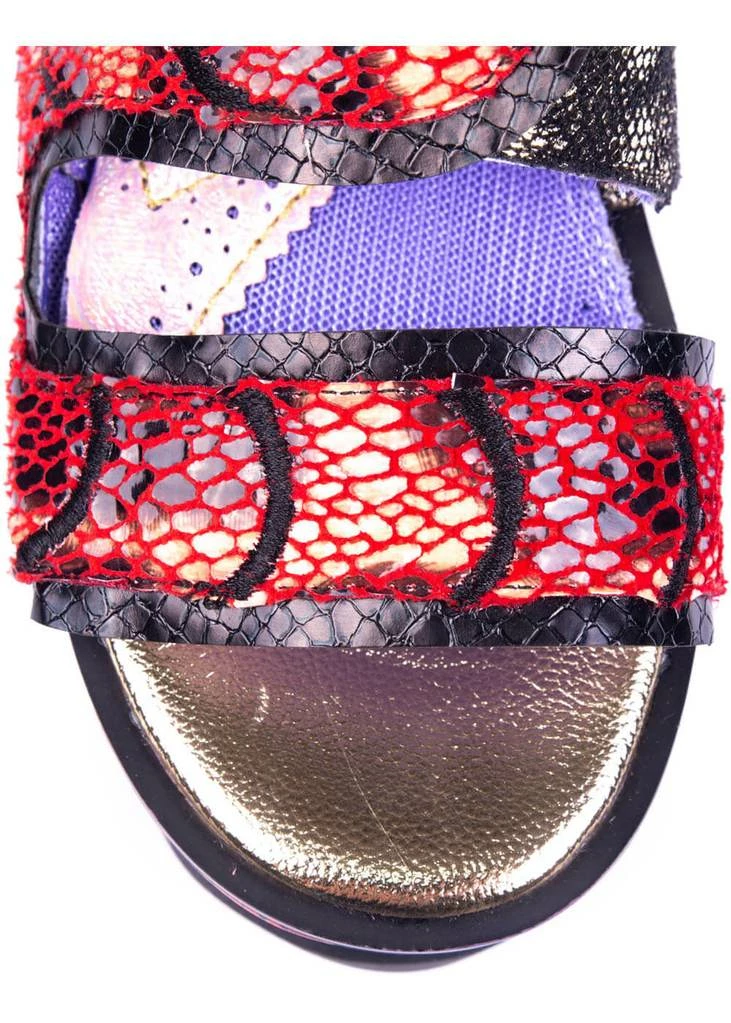 Irregular Choice Jellie Snake Plateau Sandals Red 7 Irregular Choice Jellie Snake Plateau Sandals Red - Image 5