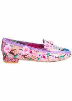 Irregular Choice Crane Birds Flats Peach Pink -Pretty Retro Sales irregular choice 4582 07A crane birds pink 1 1024x1024