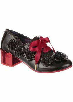 Irregular Choice Floret 60's Pumps Black
