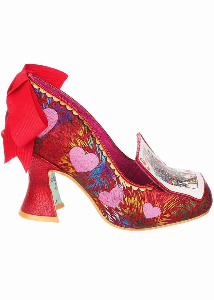 Irregular Choice Go Fish Playing Card Pumps Red 5 Irregular Choice Go Fish Playing Card Pumps Red - Image 3