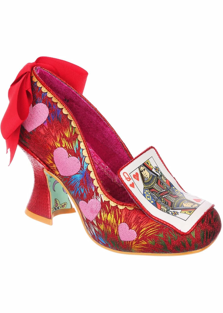 Irregular Choice Go Fish Playing Card Pumps Red 3 Irregular Choice Go Fish Playing Card Pumps Red
