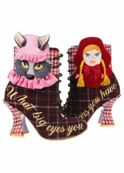 Irregular Choice Little Red 70's Boots Brown