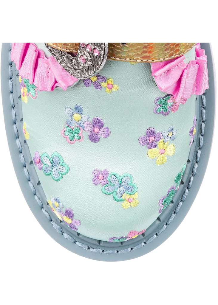 Irregular Choice So Refreshing Kawaii Shoes Pale Blue 7 Irregular Choice So Refreshing Kawaii Shoes Pale Blue - Image 5