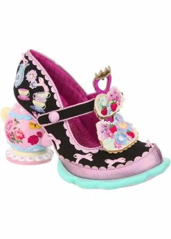 Irregular Choice Afternoon Treat Teapot Pumps Black