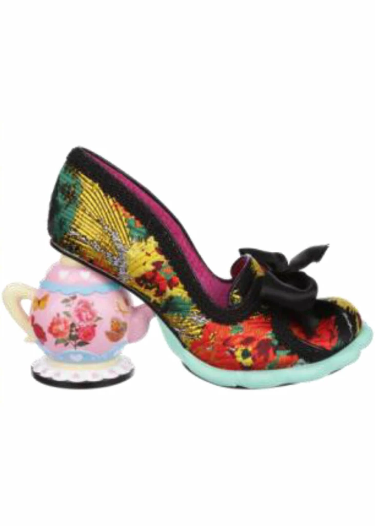 Irregular Choice Elevenses Teapot Pumps In Black 4 Irregular Choice Elevenses Teapot Pumps In Black - Image 2
