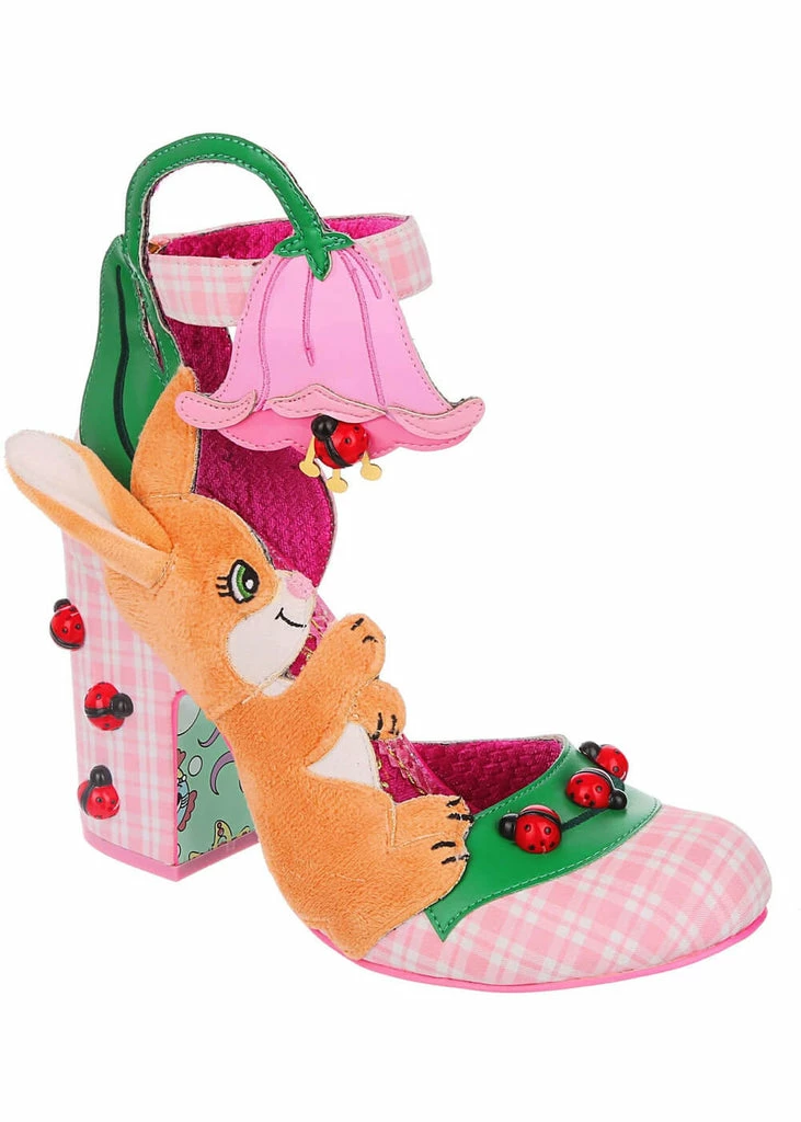 Irregular Choice Good Seed Bunny Ladybug Pumps Peach 4 Irregular Choice Good Seed Bunny Ladybug Pumps Peach - Image 2