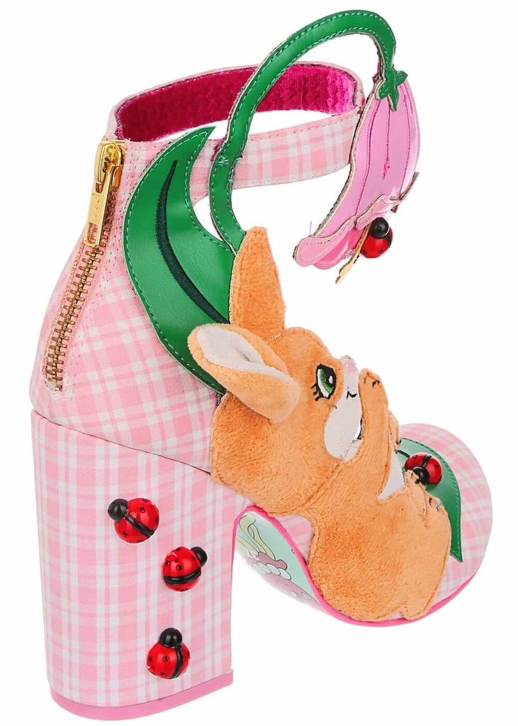 Irregular Choice Good Seed Bunny Ladybug Pumps Peach 5 Irregular Choice Good Seed Bunny Ladybug Pumps Peach - Image 3