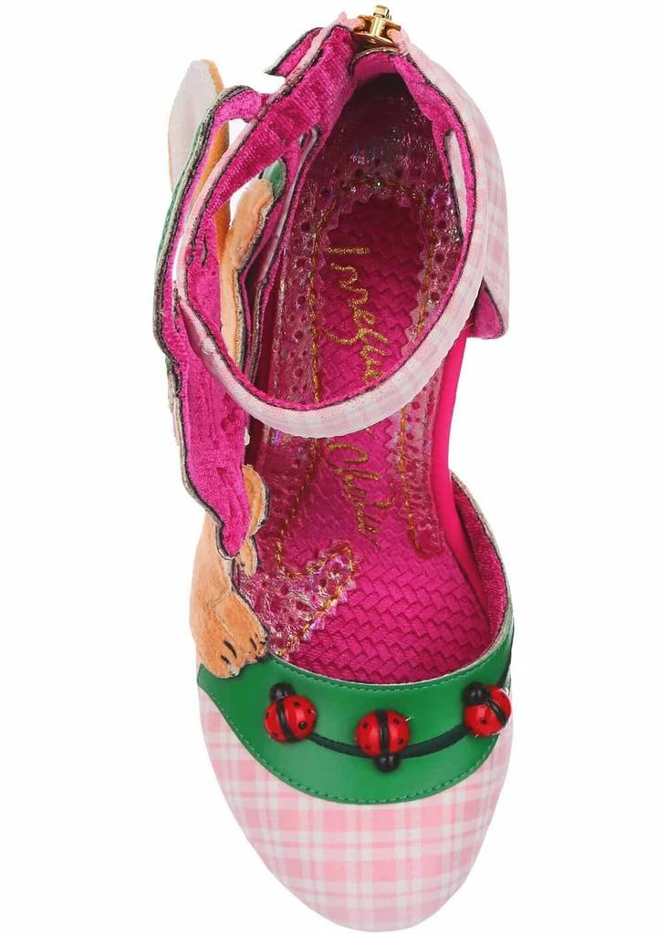 Irregular Choice Good Seed Bunny Ladybug Pumps Peach 6 Irregular Choice Good Seed Bunny Ladybug Pumps Peach - Image 4