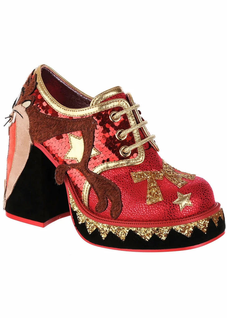 Irregular Choice X Looney Tunes Tazmanian Whirlwind Pumps Brown 4 Irregular Choice X Looney Tunes Tazmanian Whirlwind Pumps Brown - Image 2