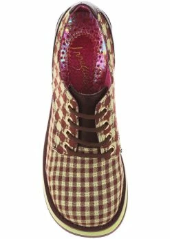 Irregular Choice Groovy Dancing 60's Platform Pumps Brown Green -Pretty Retro Sales irregular choice 4648 1A groovy dancing brown grn 3 1024x1024