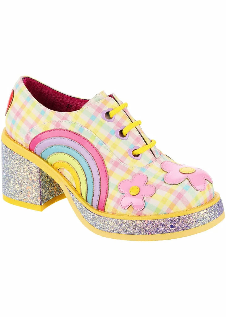 Irregular Choice Rainbows And Love 60's Platform Pumps Pastels 3 Irregular Choice Rainbows And Love 60's Platform Pumps Pastels