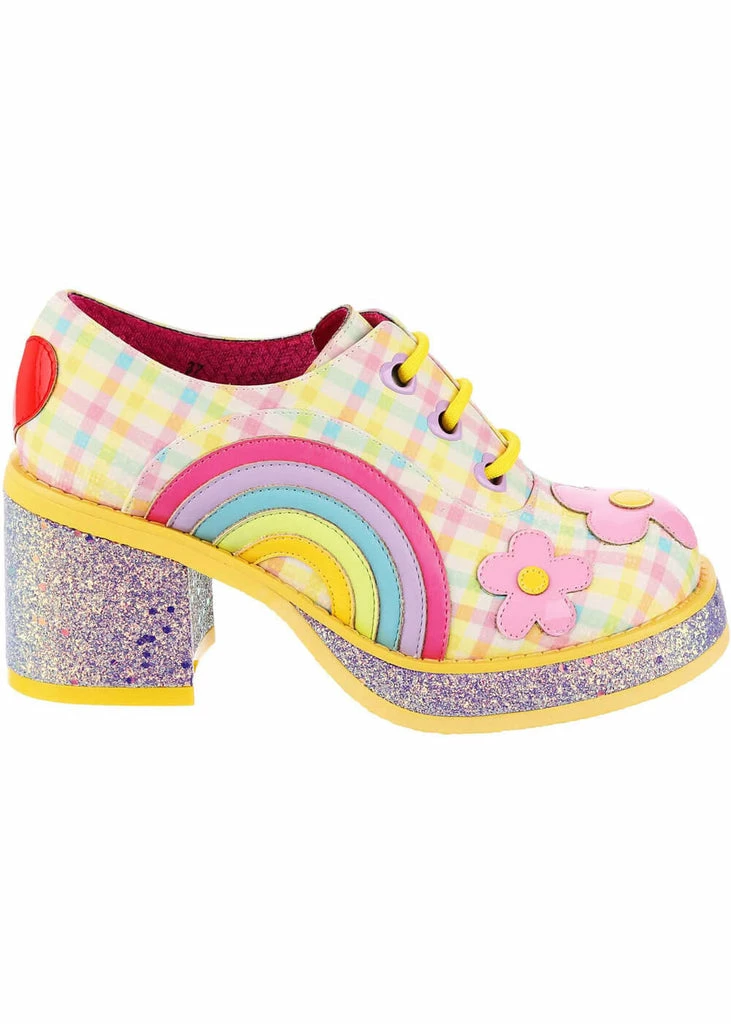Irregular Choice Rainbows And Love 60's Platform Pumps Pastels 8 Irregular Choice Rainbows And Love 60's Platform Pumps Pastels - Image 6