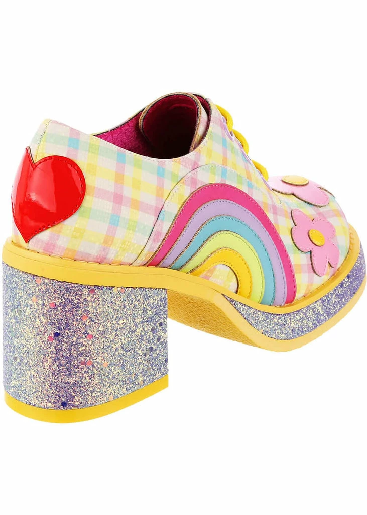 Irregular Choice Rainbows And Love 60's Platform Pumps Pastels 7 Irregular Choice Rainbows And Love 60's Platform Pumps Pastels - Image 5