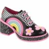 Irregular Choice Rainbows And Love 60's Platform Pumps Black -Pretty Retro Sales irregular choice 4648 2B rainbows love blk 0 1024x1024