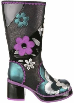 Irregular Choice Oh My Daisy 70's Boots Grey Black 9 Irregular Choice Oh My Daisy 70's Boots Grey Black -Pretty Retro Sales irregular choice 4663 02B oh my daisy grey blk 1 1024x1024