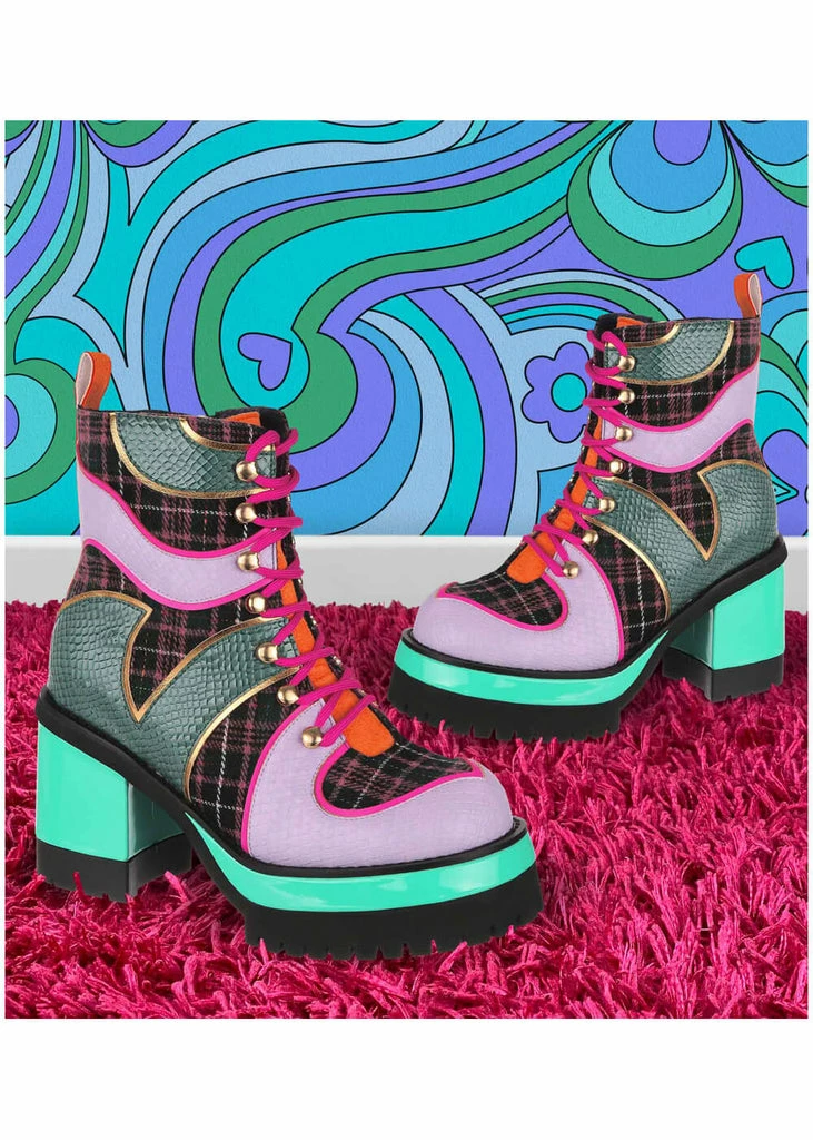Irregular Choice Wowee Wow Boots Green 4 Irregular Choice Wowee Wow Boots Green - Image 2