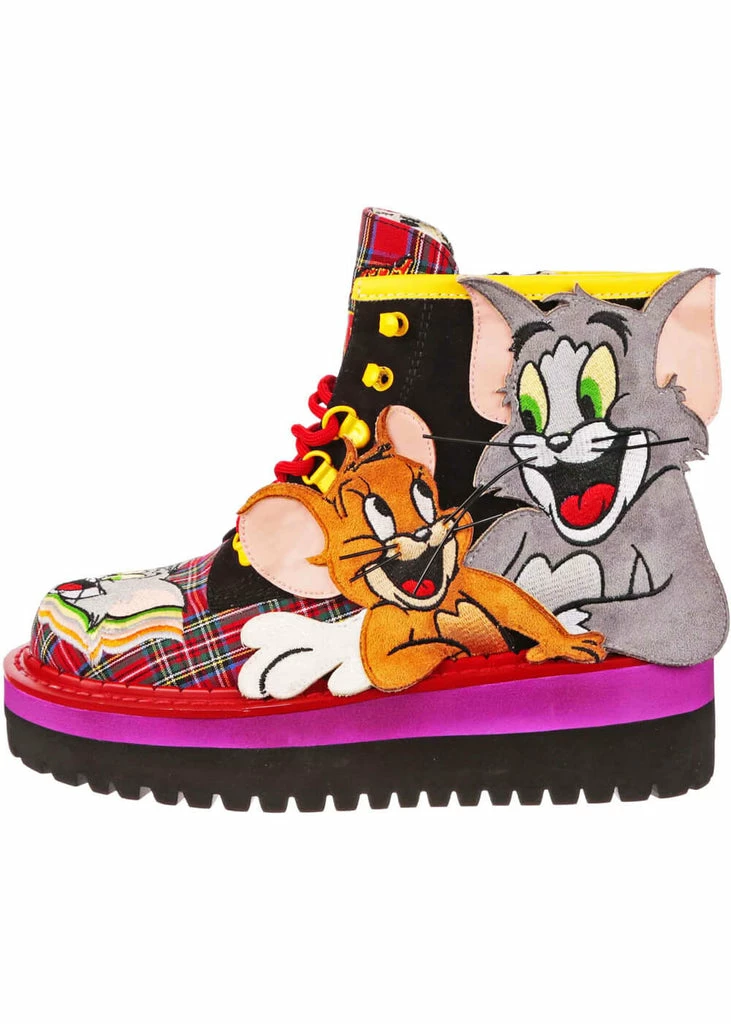 Irregular Choice X Tom And Jerry Mouse Sandwich Shoes Black Red 6 Irregular Choice X Tom And Jerry Mouse Sandwich Shoes Black Red - Image 4