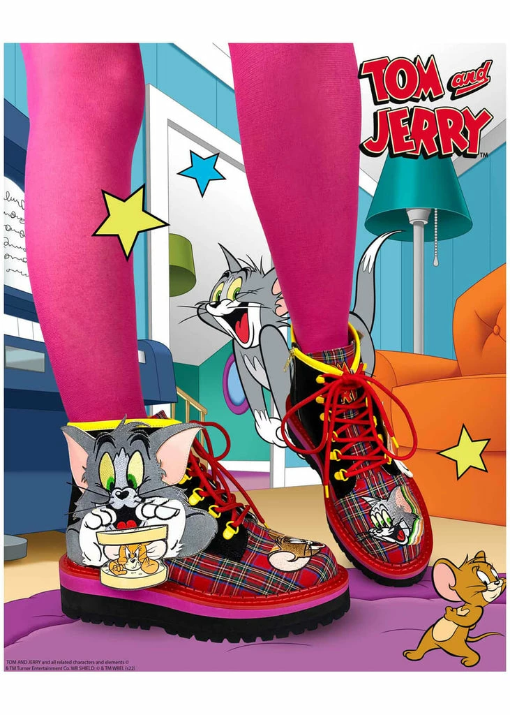 Irregular Choice X Tom And Jerry Mouse Sandwich Shoes Black Red 4 Irregular Choice X Tom And Jerry Mouse Sandwich Shoes Black Red - Image 2