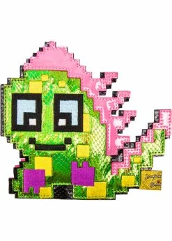 Irregular Choice Gaming Bright Sprite 80's Bag Green