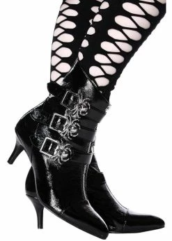 Killstar Mania Skulls Boots Zwart -Pretty Retro Sales killstar KSRA003449 mania boots blk 2 1024x1024
