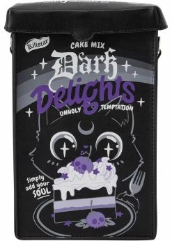 Killstar Dark Delights Cat Backpack Shoulderbag Black