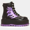 Koi Footwear Helios Hologram Flames Platform Boots Black Purple -Pretty Retro Sales koi KA00475435 helios flame blk pur 2 6eac0ea7 2caa 4ac8 98c9 872f4ca8e4dc 1024x1024