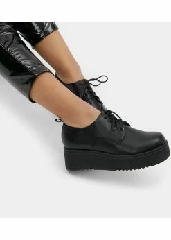 Koi Footwear Ramit PU Platform Creepers Black -Pretty Retro Sales koi KA00526178 ramita pu blk 2 f584c064 1533 41d9 8e20 441993b4fdfb 1024x1024