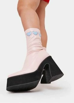 Koi Footwear Dolly Cloud Sweetheart 60's Boots Pink -Pretty Retro Sales koi KA00659245 dolly cloud boo 0 1024x1024