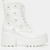 Koi Footwear Amabalis 60's Flower Boots White