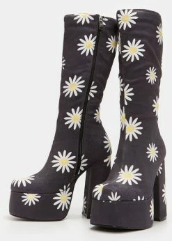 Koi Footwear Crazy Daisy 70's Platform Boots Black -Pretty Retro Sales koi KA00729009 crazy daisy blk 3 5ca01c73 59af 4b75 94cb 362a2ed33234 1024x1024