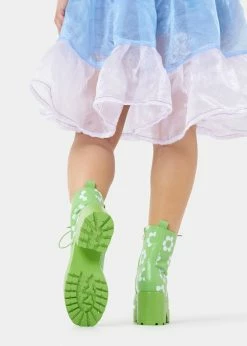 Koi Footwear Orchis Charm 60's Flower Power Boots Green -Pretty Retro Sales koi KA00729027 orchis charm green 1 c7cb9f1a 4ac0 4f0a abb0 2a1675640a93 1024x1024