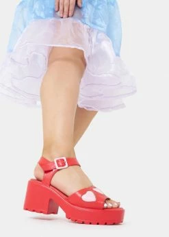 Koi Footwear Romance Rebel Heart Sandals Red -Pretty Retro Sales koi KA00730418 romance rebel heart red 0 1024x1024