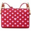 Loungefly Disney Minnie Mouse Polkadot Bow Strap Shoulderbag Pink -Pretty Retro Sales loungefly WDTB2149 minnie mouse polka crossbody bag 2 1024x1024